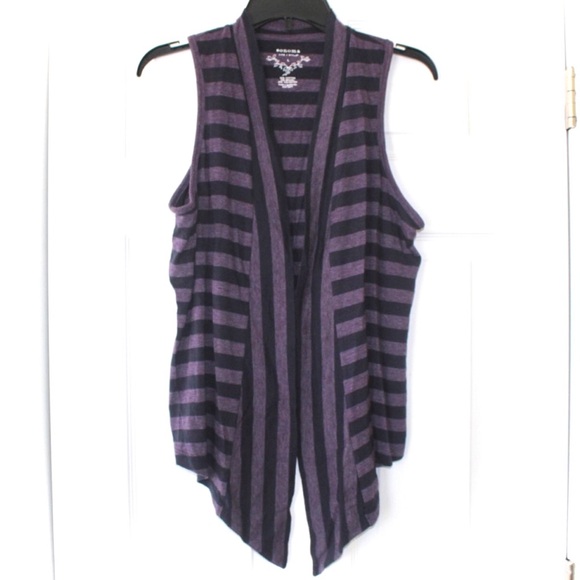 Sonoma Sweaters - Sonoma | striped sleeveless cardigan